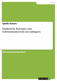 Didaktische Konzepte zum Schwimmunterricht mit Anfängern (eBook, ePUB)