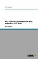 John Locke über die angeborenen Ideen und Leibniz Kritik daran (eBook, ePUB) - Marx, Thomas