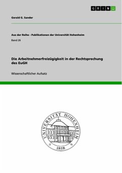 Die Arbeitnehmerfreizügigkeit in der Rechtsprechung des EuGH (eBook, ePUB)