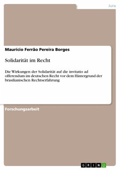 Solidarität im Recht (eBook, ePUB) - Ferrão Pereira Borges, Maurício