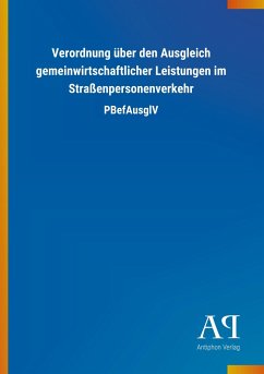 Verordnung über den Ausgleich gemeinwirtschaftlicher Leistungen im Straßenpersonenverkehr