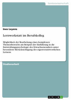 Lernwerkstatt im Berufskolleg (eBook, ePUB) - Leyens, Ines