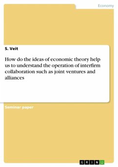 How do the ideas of economic theory help us to understand the operation of interfirm collaboration such as joint ventures and alliances (eBook, ePUB)