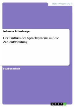Cover Der Einfluss des Sprachsystems auf die Zählentwicklung (eBook, ePUB)