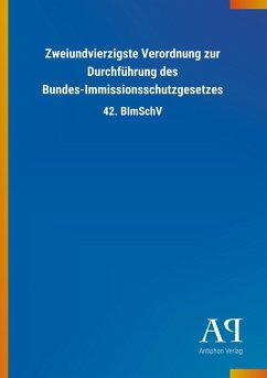 Cover Zweiundvierzigste Verordnung zur Durchführung des Bundes-Immissionsschutzgesetzes