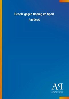 Cover Gesetz gegen Doping im Sport