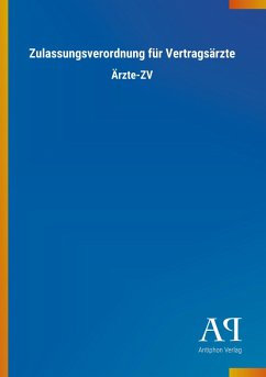 Cover Zulassungsverordnung für Vertragsärzte