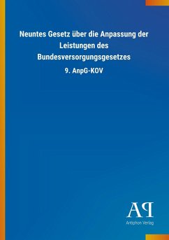 Neuntes Gesetz über die Anpassung der Leistungen des Bundesversorgungsgesetzes - Antiphon Verlag