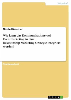 Cover Wie kann das Kommunikationstool Eventmarketing in eine Relationship-Marketing-Strategie integriert werden? (eBook, ePUB)