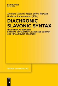 Diachronic Slavonic Syntax (eBook, PDF)