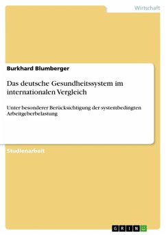 Das deutsche Gesundheitssystem im internationalen Vergleich - unter besonderer Berücksichtigung der systembedingten Arbeitgeberbelastung (eBook, ePUB)