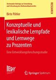 Konzeptuelle und lexikalische Lernpfade und Lernwege zu Prozenten