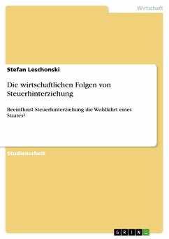 Die wirtschaftlichen Folgen von Steuerhinterziehung (eBook, ePUB)