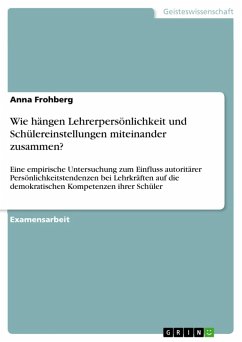 Cover Wie hängen Lehrerpersönlichkeit und Schülereinstellungen miteinander zusammen? (eBook, ePUB)