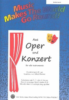 Cover Music Makes the World go Round - Aus Oper und Konzert - Stimme 1+2+3 in Bb - Klarinette