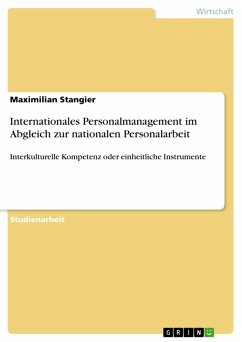 Internationales Personalmanagement im Abgleich zur nationalen Personalarbeit (eBook, ePUB) - Stangier, Maximilian