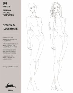 Design & Illustrate: 64 Fashion Figure Templates - Roojen, Pepin van