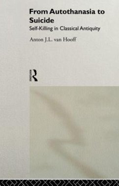 From Autothanasia to Suicide - Hooff, Anton J L van