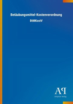 Cover Betäubungsmittel-Kostenverordnung