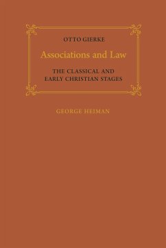 Associations and Law - Gierke, Otto