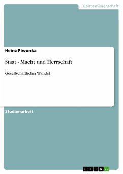 Staat - Macht und Herrschaft (eBook, ePUB)