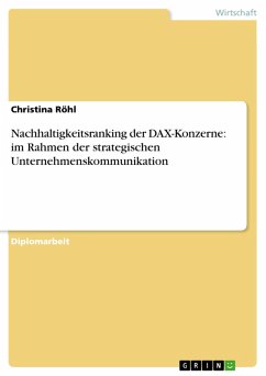 Cover Nachhaltigkeitsranking der DAX-Konzerne: im Rahmen der strategischen Unternehmenskommunikation (eBook, ePUB)