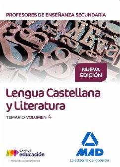 Cover Lengua castellana y literatura : Cuerpo de Profesores de Enseñanza Secundaria : temario