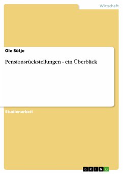 Pensionsrückstellungen - ein Überblick (eBook, ePUB) - Sötje, Ole