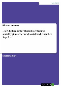 Die Cholera unter Berücksichtigung sozialhygienischer und sozialmedizinischer Aspekte (eBook, ePUB)