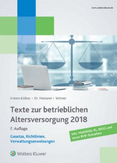 Texte zur betrieblichen Altersversorgung 2018 - Wörner, Frank