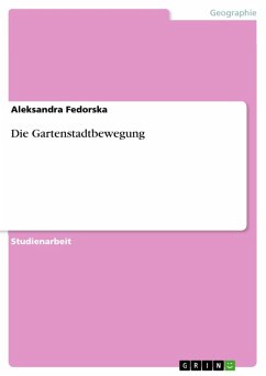 Die Gartenstadtbewegung (eBook, ePUB)