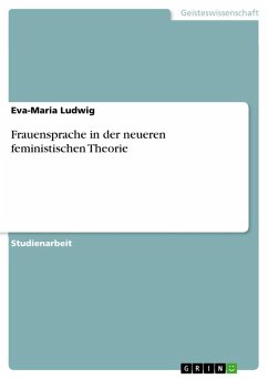 Frauensprache in der neueren feministischen Theorie (eBook, ePUB)