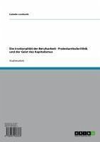 Die Irrationalität der Berufsarbeit - Protestantische Ethik und der Geist des Kapitalismus (eBook, ePUB) - Lombardo, Isabelle