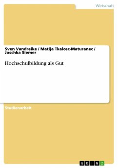 Cover Hochschulbildung als Gut (eBook, ePUB)