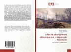 Effet du changement climatique sur la région de Kroumirie