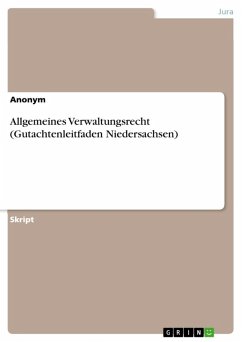 Allgemeines Verwaltungsrecht (Gutachtenleitfaden Niedersachsen) (eBook, ePUB)