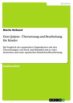 Don Quijote - Übersetzung und Bearbeitung für Kinder (eBook, ePUB) - Reiband, Marite