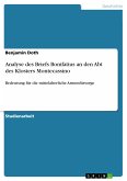 Analyse des Briefs Bonifatius an den Abt des Klosters Montecassino (eBook, ePUB)