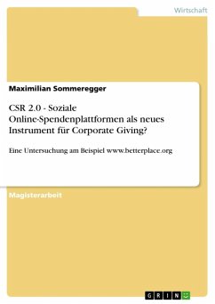 CSR 2.0 - Soziale Online-Spendenplattformen als neues Instrument für Corporate Giving? (eBook, ePUB)