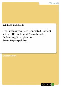 Der Einfluss von User Generated Content auf den Hörfunk- und Fernsehmarkt: Bedeutung, Strategien und Zukunftsperspektiven (eBook, ePUB)