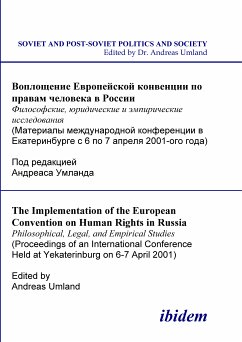 The Implementation of the European Convention on Human Rights in Russia. Philosophical, Legal, and Empirical Studies (eBook, PDF)