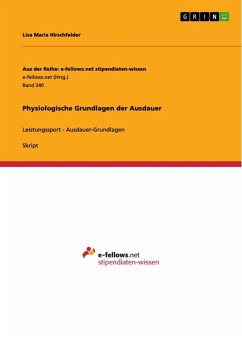 Physiologische Grundlagen der Ausdauer (eBook, ePUB)