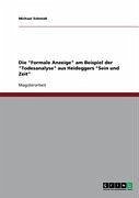 Die "Formale Anzeige" am Beispiel der "Todesanalyse" aus Heideggers "Sein und Zeit" (eBook, ePUB)