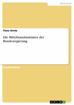 Die Mittelstandsinitiative der Bundesregierung (eBook, ePUB) - Arntz, Timo