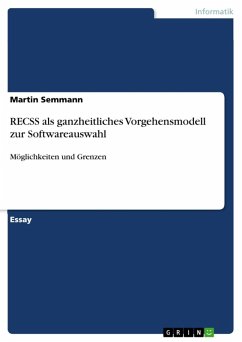 RECSS als ganzheitliches Vorgehensmodell zur Softwareauswahl (eBook, ePUB) - Semmann, Martin