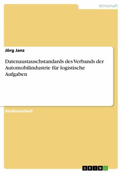 Datenaustauschstandards des Verbands der Automobilindustrie für logistische Aufgaben (eBook, ePUB) - Janz, Jörg