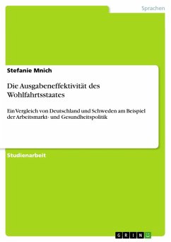 Die Ausgabeneffektivität des Wohlfahrtsstaates (eBook, ePUB) - Mnich, Stefanie