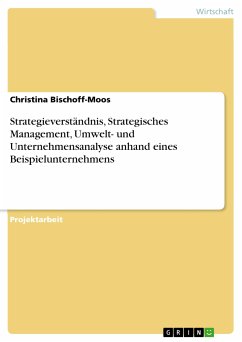 Strategieverständnis, Strategisches Management, Umwelt- und Unternehmensanalyse anhand eines Beispielunternehmens (eBook, PDF)