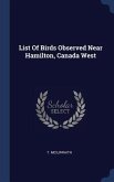 List Of Birds Observed Near Hamilton, Canada West
