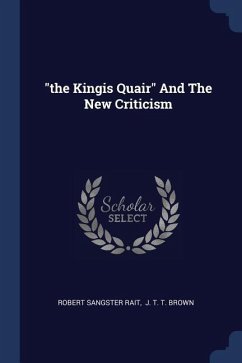 &quote;the Kingis Quair&quote; And The New Criticism